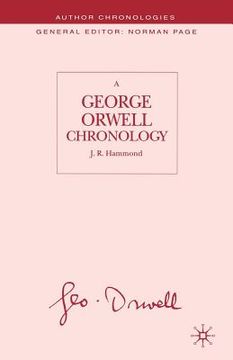 portada A George Orwell Chronology (en Inglés)