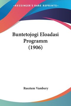 portada Buntetojogi Eloadasi Programm (1906) (in Hebreo)