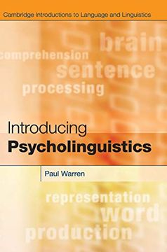 portada Introducing Psycholinguistics (Cambridge Introductions to Language and Linguistics) (en Inglés)