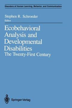 portada ecobehavioral analysis and developmental disabilities: the twenty-first century (en Inglés)