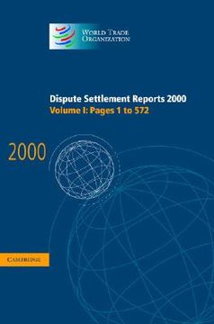 portada dispute settlement reports 2000: volume 1, pages 1-572 (in English)