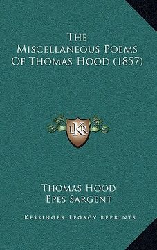 portada the miscellaneous poems of thomas hood (1857)