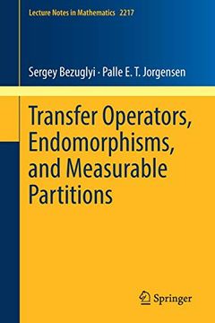portada Transfer Operators, Endomorphisms, and Measurable Partitions (Lecture Notes in Mathematics) (en Inglés)