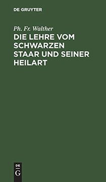 portada Die Lehre vom Schwarzen Staar und Seiner Heilart (en Alemán)