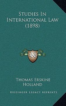 portada studies in international law (1898) (en Inglés)