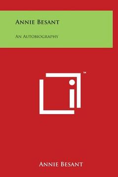 portada Annie Besant: An Autobiography (in English)