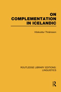 portada On Complementation in Icelandic (en Inglés)