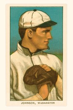 portada Vintage Journal Early Baseball Card, Walter Johnson (en Inglés)