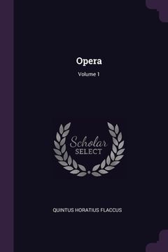 portada Opera; Volume 1 (en Inglés)