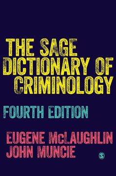 portada The Sage Dictionary of Criminology (en Inglés)