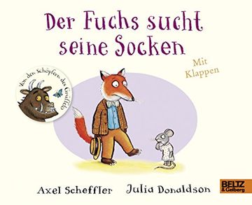 portada Der Fuchs Sucht Seine Socken: Pappbilderbuch mit Klappen (en Alemán)