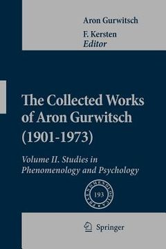 portada the collected works of aron gurwitsch (1901-1973): volume ii: studies in phenomenology and psychology (en Inglés)