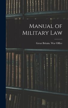 portada Manual of Military Law