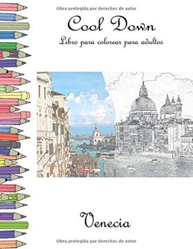 portada Cool Down - Libro Para Colorear Para Adultos: Venecia