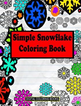 portada Simple Snowflake Coloring Book (en Inglés)