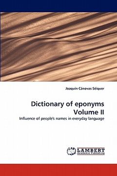 portada dictionary of eponyms volume ii (en Inglés)