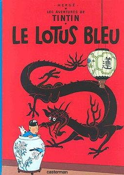 portada le lotus bleu = the blue lotus (en Francés)