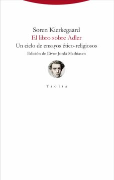 portada El Libro Sobre Adler: Un Ciclo de Ensayos Etico-Religiosos (in Spanish)