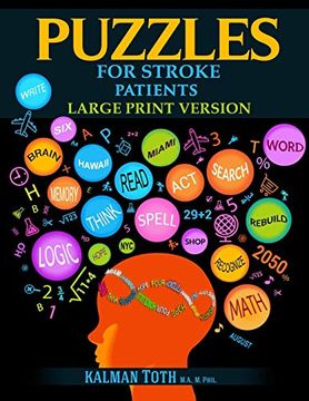 portada Puzzles for Stroke Patients: Large Print Version 