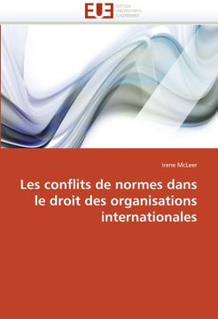 portada Les Conflits de Normes Dans Le Droit Des Organisations Internationales