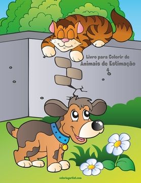 portada Livro para Colorir de Animais de Estimação 4 (en Portugués)