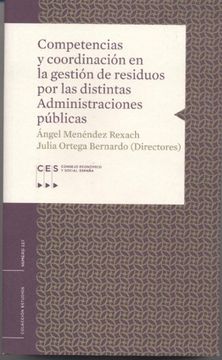 portada Competencias y Coordinación Gestión Reciduos Distintos Administraciones Públicas