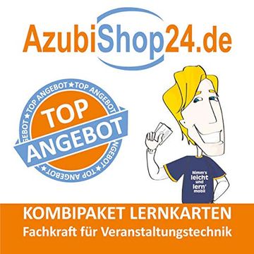 portada Azubishop24. De Kombi-Paket Lernkarten Fachkraft für Veranstaltungstechnik (en Alemán)