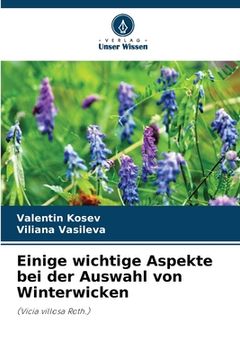 portada Einige wichtige Aspekte bei der Auswahl von Winterwicken (in German)