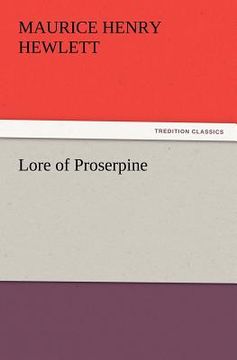 portada lore of proserpine (in English)