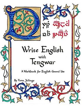 portada Write English With Tengwar: A Workbook for English General use (Write Like an Elf) (en Inglés)