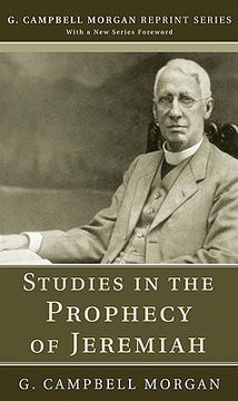 portada studies in the prophecy of jeremiah (en Inglés)