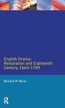 portada English Drama: Restoration and Eighteenth Century 1660-1789 (Longman Literature in English Series) (en Inglés)