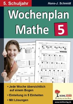 portada Wochenplan Mathe / 5. Schuljahr: Jede Woche übersichtlich auf einem Bogen! (in German)