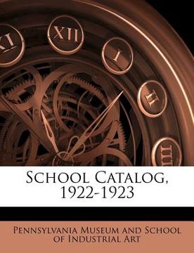 portada school catalog, 1922-1923