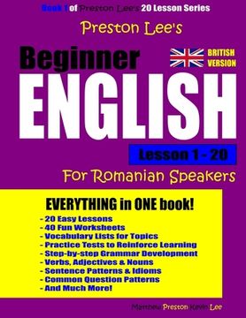 portada Preston Lee's Beginner English Lesson 1 - 20 For Romanian Speakers (British) (in English)