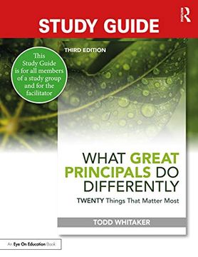 portada Study Guide: What Great Principals do Differently: Twenty Things That Matter Most (en Inglés)