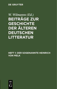 portada Der Sogenannte Heinrich von Melk (en Alemán)