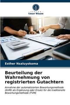 portada Beurteilung der Wahrnehmung von registrierten Gutachtern (en Alemán)