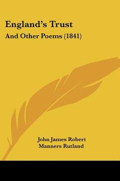 portada england's trust: and other poems (1841) (en Inglés)