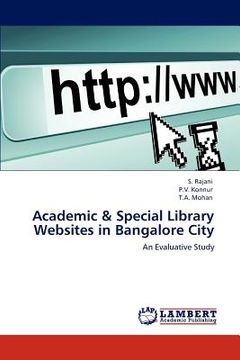 portada academic & special library websites in bangalore city (en Inglés)