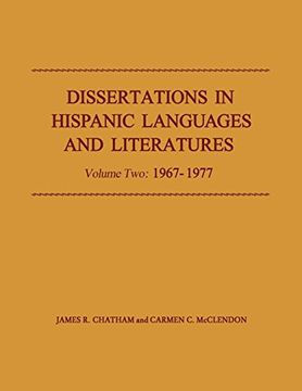 portada Dissertations in Hispanic Languages and Literatures: Volume Two: 1967-1977, Volume 2