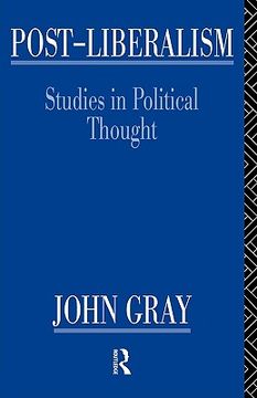 portada post-liberalism: studies in political thought (en Inglés)