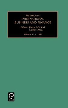 portada research in international business and finance: vol 12 (en Inglés)