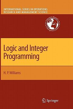 portada logic and integer programming (en Inglés)