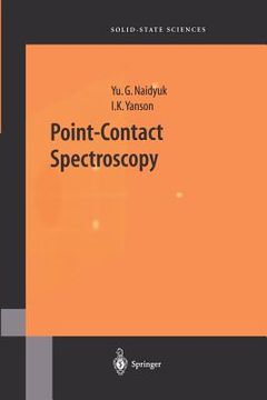 portada point-contact spectroscopy (en Inglés)