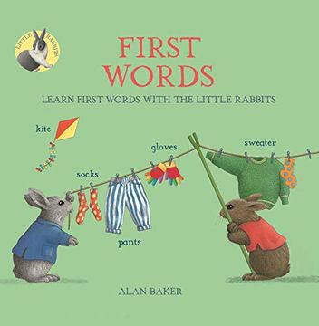 portada Little Rabbits' First Words: Learn First Words With the Little Rabbits (en Inglés)