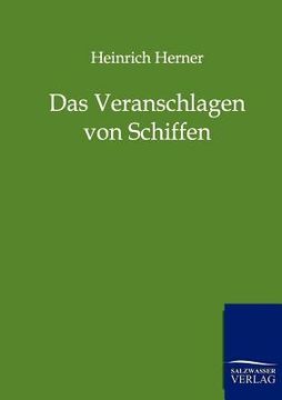 portada Das Veranschlagen Von Schiffen (en Alemán)