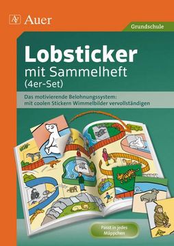 portada Lobsticker mit Sammelheft (4Er-Set): Das Motivierende Belohnungssystem: Mit Coolen Stickern Wimmelbilder Vervollständigen (1. Bis 4. Klasse) (in German)