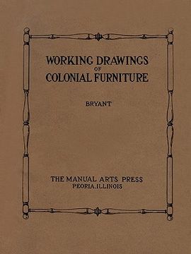 portada working drawings of colonial furniture (en Inglés)