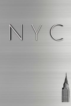 portada NYC Chrysler building Silver sleek $ir Michael creative blank journal: NYC Chrysler building Silver sleek $ir Michael creative blank journal (en Inglés)